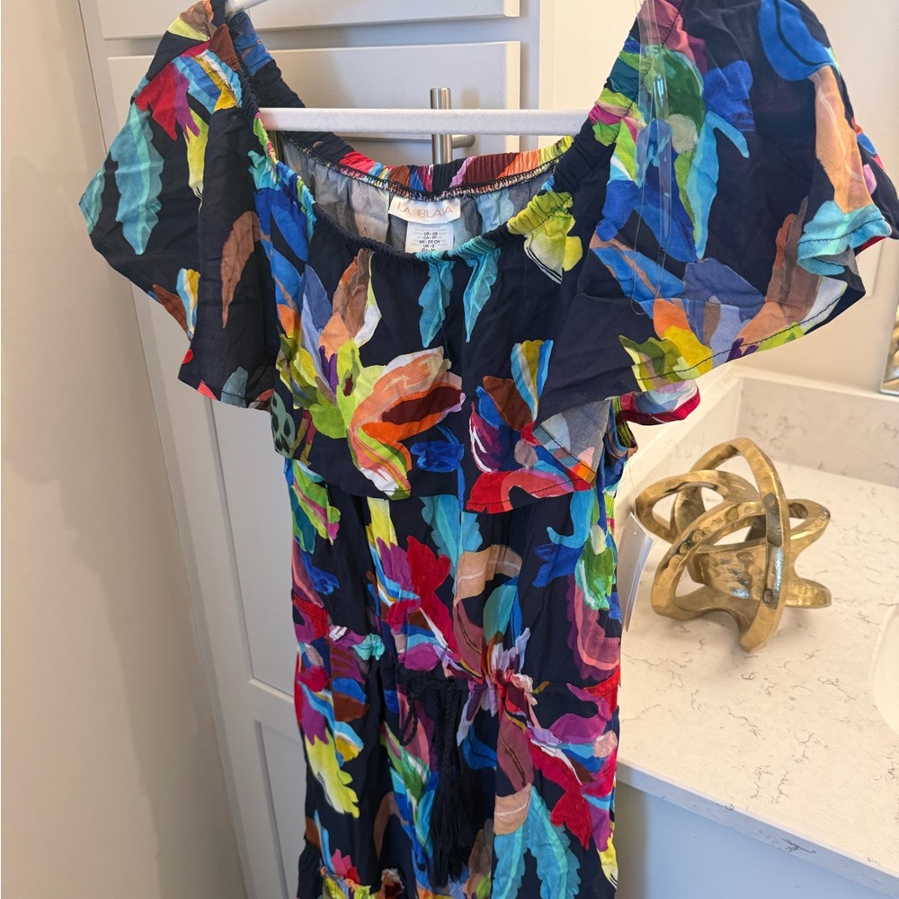 La Blanca By The Sea Off The Shoulder Cover Up Dress XS NWT - Picture 3 of 5